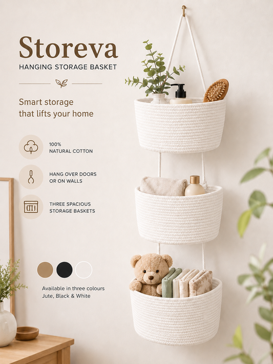 Storeva™ | Hanging Storage Basket