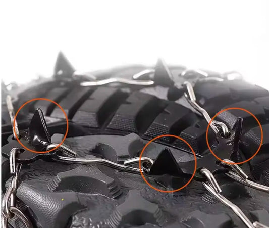 SnowTrax™ | Pull-On Snökedjor för Skor (1 Par: 2-Pack)