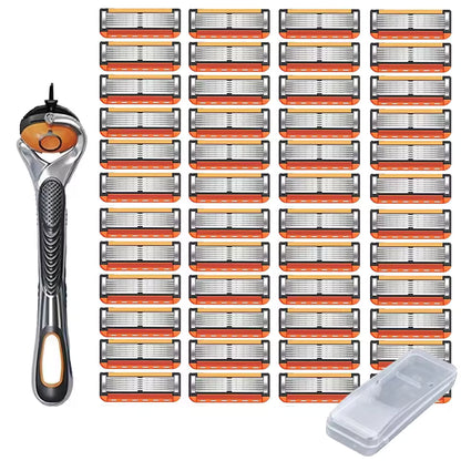 ShavePro™ 6 | Klassisk säkerhetsrakning med sexbladsteknik som ger precision, komfort och lång hållbarhet.