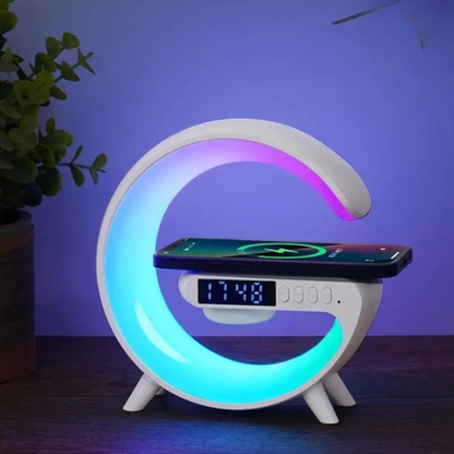LumiBeat™ | Soluppgångsväckarklocka, Bluetooth-högtalare, trådlös laddare, stämningsbelysning!