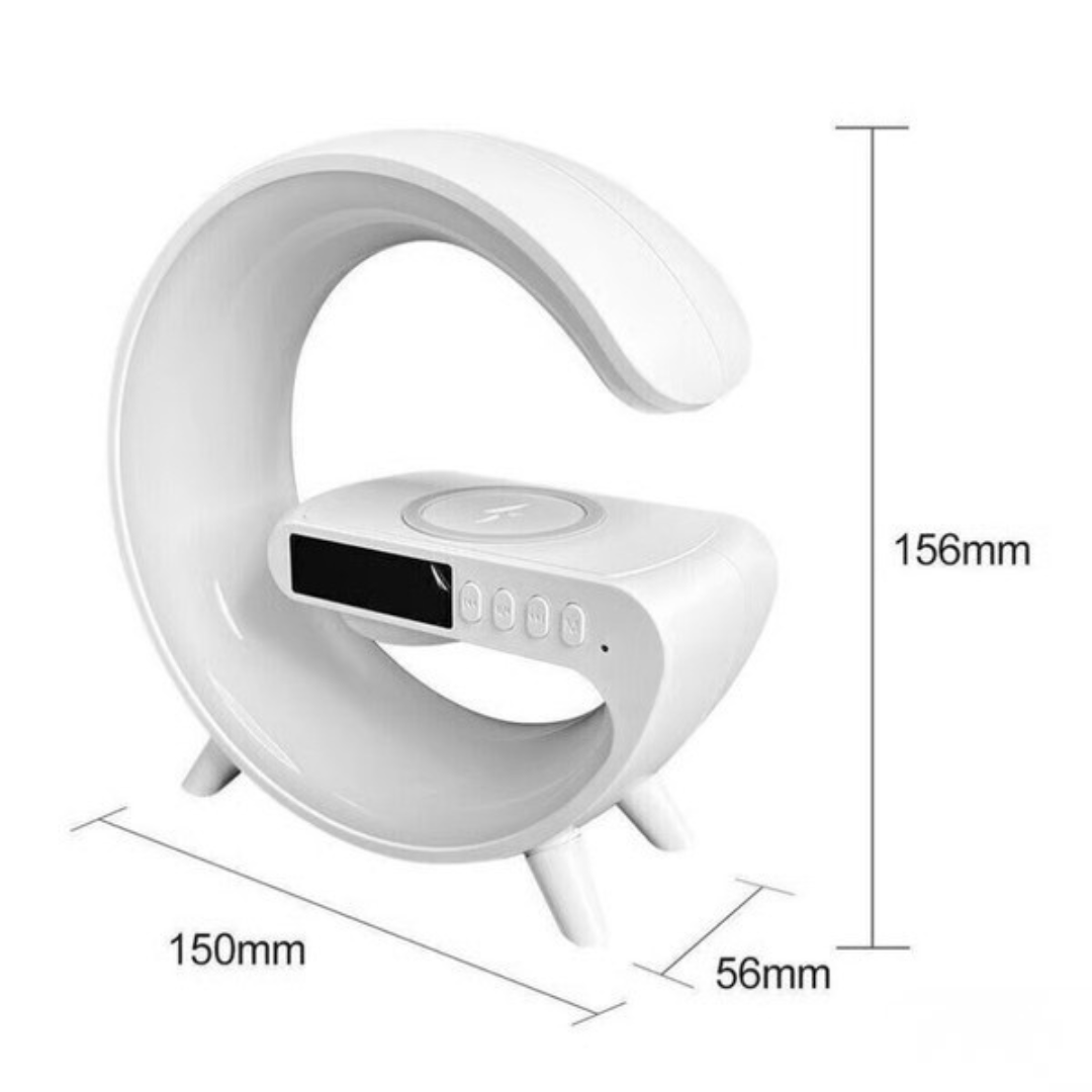 LumiBeat™ | Soluppgångsväckarklocka, Bluetooth-högtalare, trådlös laddare, stämningsbelysning!