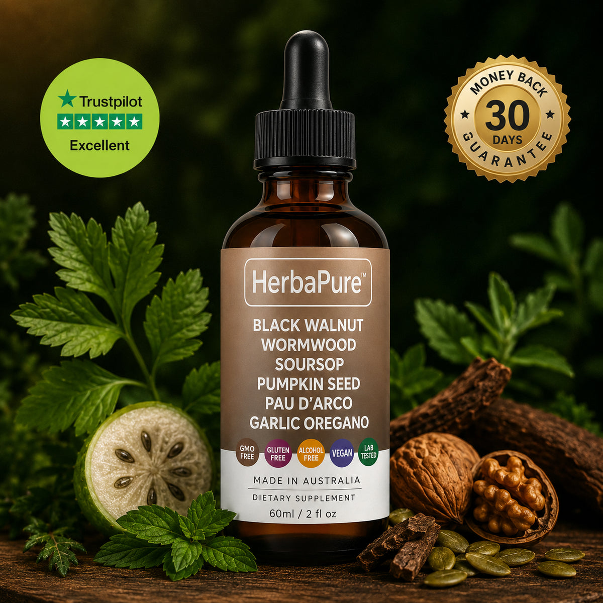 Puravia™ | Advanced Herbal Gut Cleansing Formula