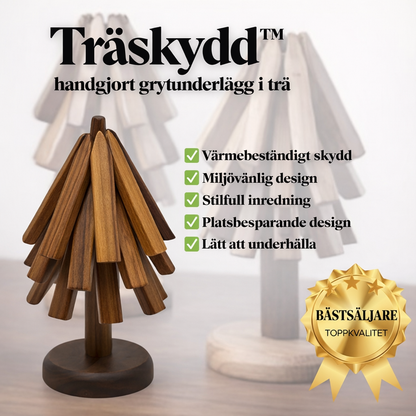 Träskydd™ | Bordsunderlägg i trä och värmetåliga bordsunderlägg