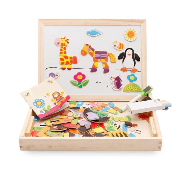 MagniBox™ | Montessori rytmisk tavla och magnetiskt pussel 2-i-1