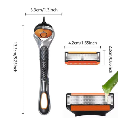 ShavePro™ 6 | Klassisk säkerhetsrakning med sexbladsteknik som ger precision, komfort och lång hållbarhet.