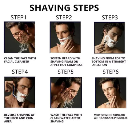 ShavePro™ 6 | Klassisk säkerhetsrakning med sexbladsteknik som ger precision, komfort och lång hållbarhet.