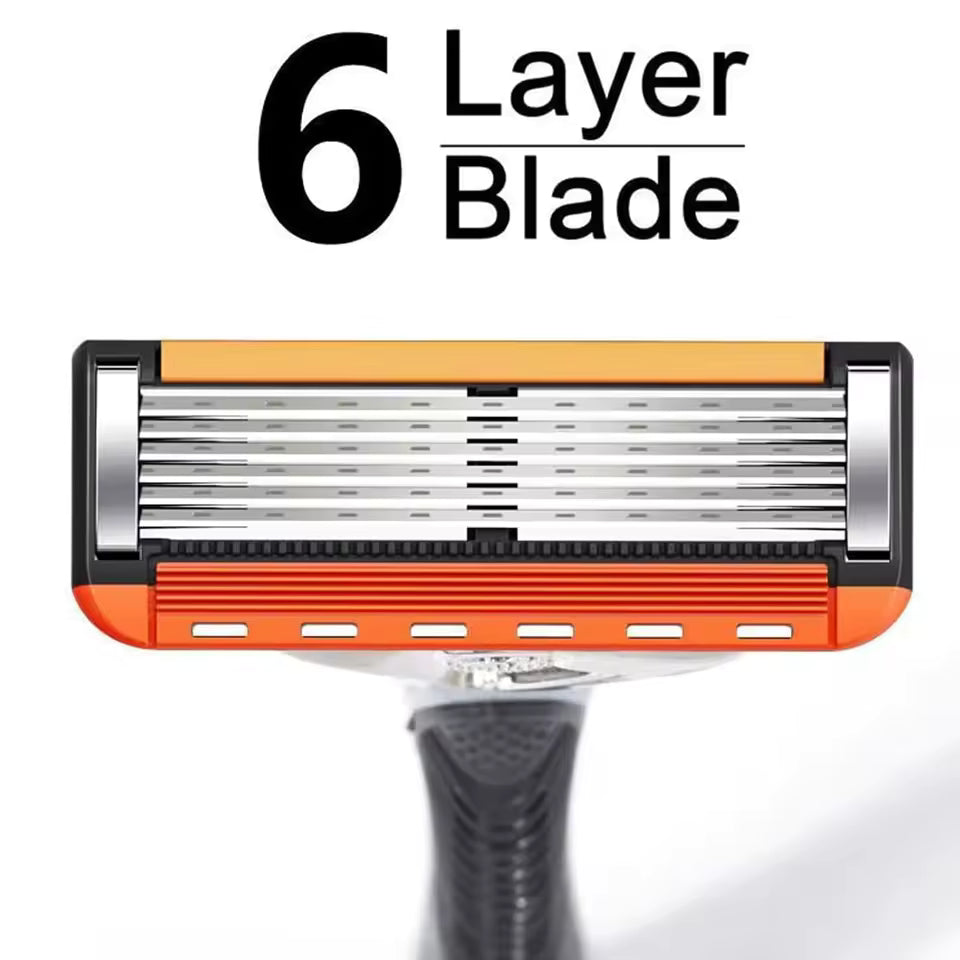 ShavePro™ 6 | Klassisk säkerhetsrakning med sexbladsteknik som ger precision, komfort och lång hållbarhet.
