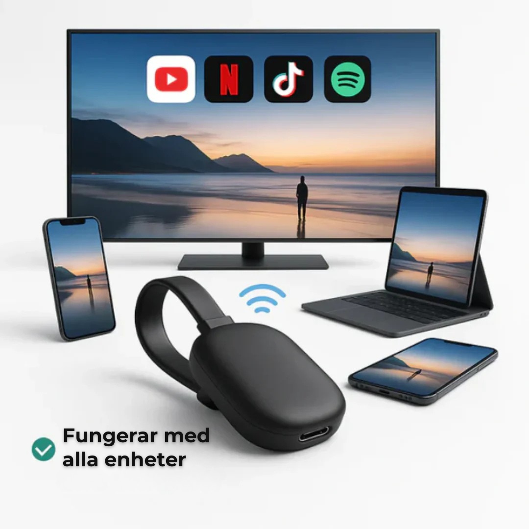 StreamLänk™ | Spegla din telefon direkt till din TV – inget Wi-Fi eller kablar!