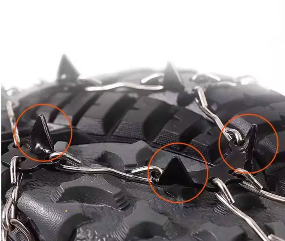 SnowTrax™ | Pull-On Snökedjor för Skor (1 Par: 2-Pack)