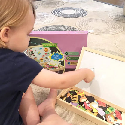 MagniBox™ | Montessori rytmisk tavla och magnetiskt pussel 2-i-1